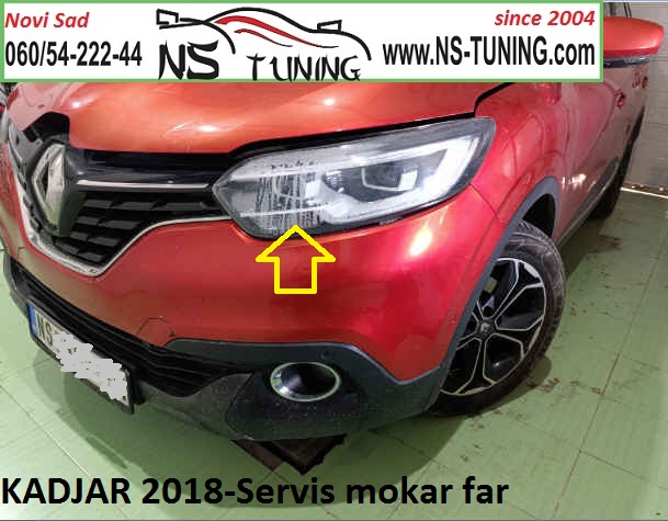 reno kadjar ful led far reparacija mokar pozutelo svetlo servis novi sad ns tuning
